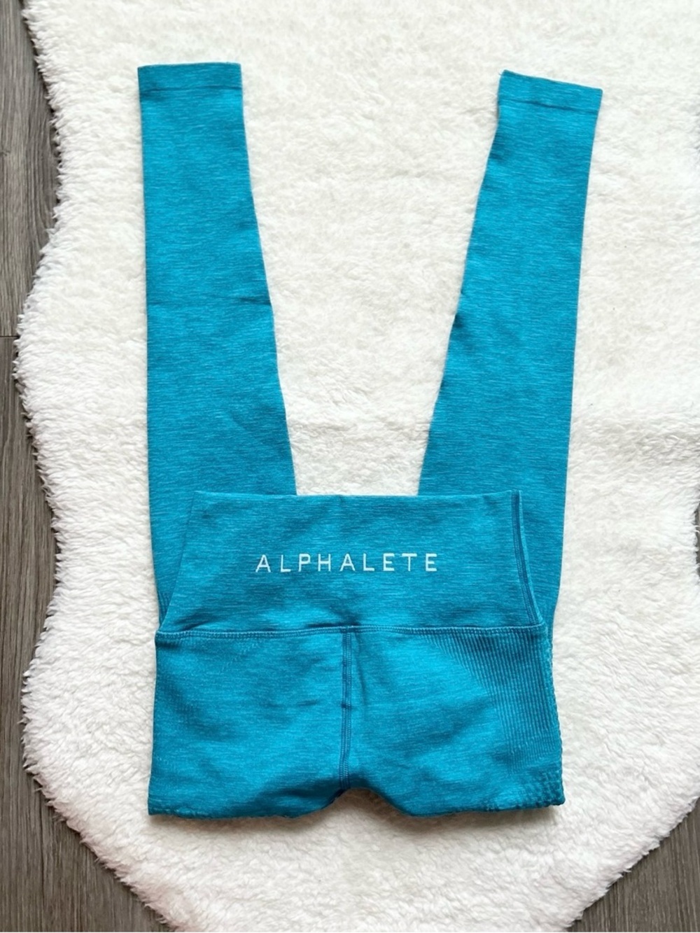 Alphalete Aqua Teal Seamless Athletic Leggings